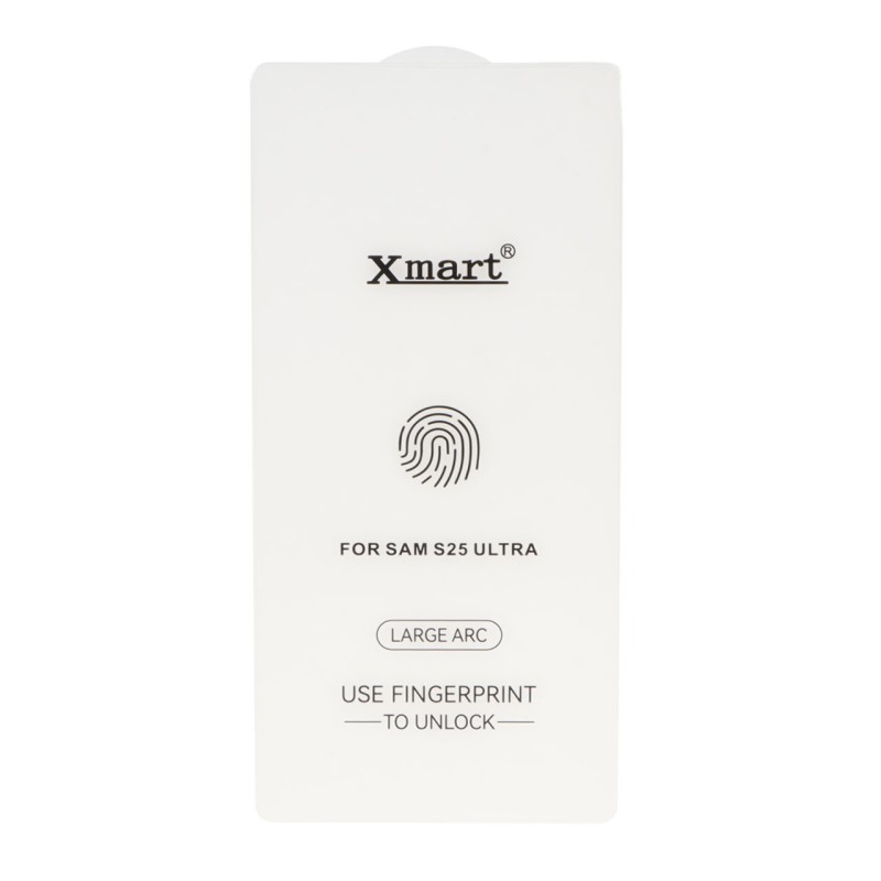 محافظ صفحه نمایش شیشه ای بدون حاشیه Xmart 3D Large Arc مدل Samsung Galaxy S25 Ultra