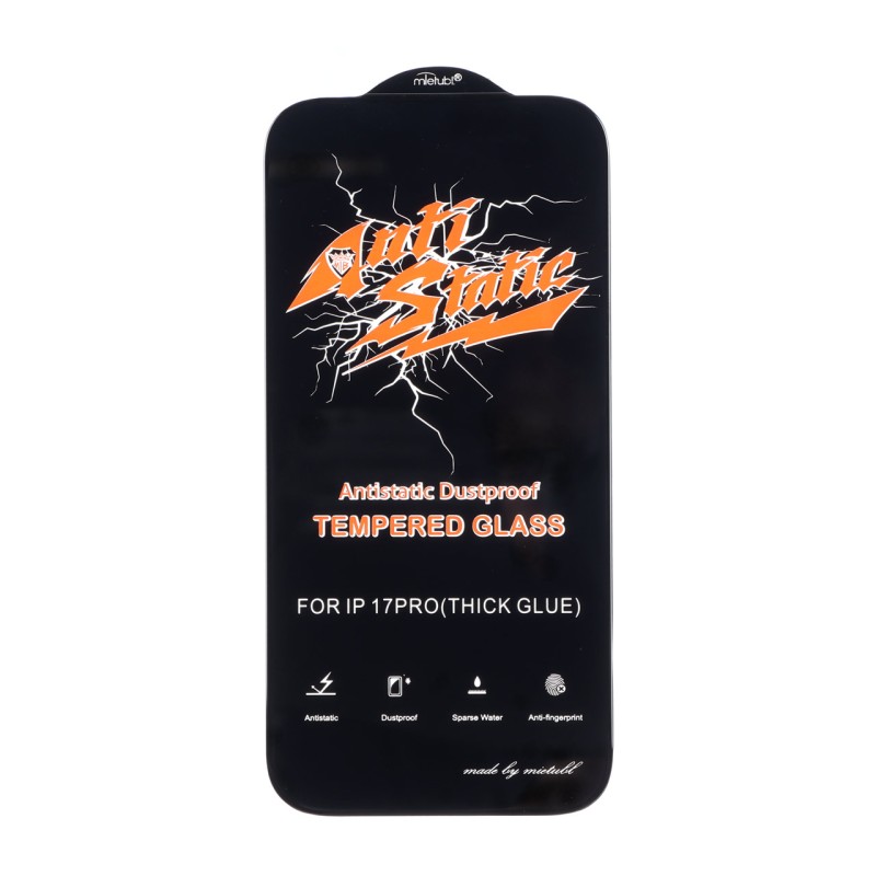 محافظ صفحه نمایش شیشه ای Full Cover Anti Static Mietubl مدل ORG - Apple iPhone 17 Pro / iPhone 18 Pro
