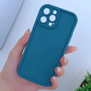 قاب گوشی ساده سولید سبز یشمی ایفون 13pro max