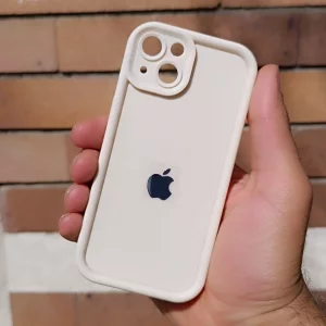 قاب گوشی ساده سولید رنگ شیری ایفون   iphone 15