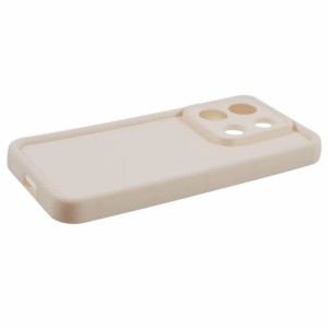 قاب گوشی ساده سولید رنگ شیری redmi Note 13pro 4G