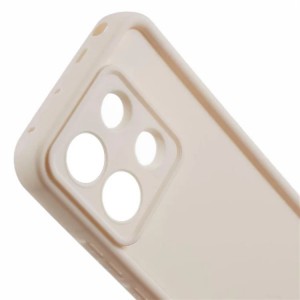 قاب گوشی ساده سولید رنگ شیری redmi Note 13pro 4G