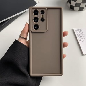 قاب گوشی طرح سولید رنگ نسکافه ای مناسب برای سامسونگ Galaxy S24 Ultra