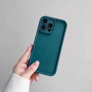 قاب گوشی ساده سولید سبز یشمی ایفون iphone 15pro