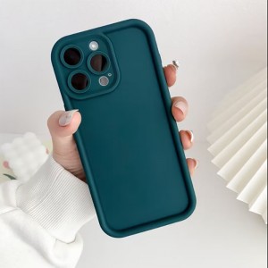 قاب گوشی ساده سولید سبز یشمی ایفون iphone 15pro