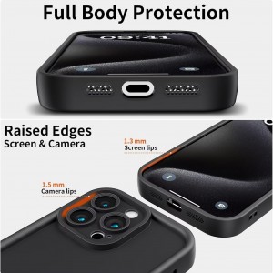 قاب گوشی ساده سولید مشکی ایفون iphone 15pro