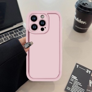 قاب گوشی ساده سولید صورتی ایفون 15pro