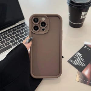 قاب گوشی ساده سولید نسکافه ای ایفون 15pro max