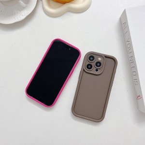 قاب گوشی ساده سولید نسکافه ای ایفون 15pro max