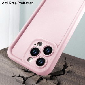 قاب گوشی ساده سولید صورتی ایفون 15pro max