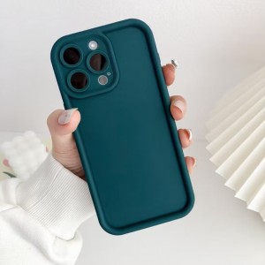 قاب گوشی ساده سولید سبز یشمی ایفون 15pro max