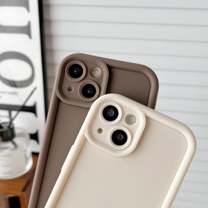 قاب گوشی ساده سولید رنگ شیری iphone 13