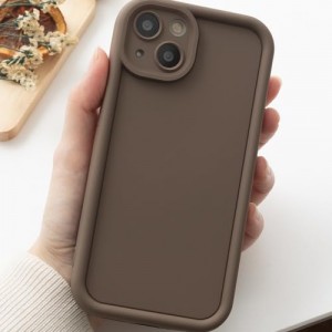 قاب گوشی ساده سولید نسکافه ای ایفون iphone 13