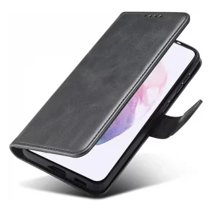 کیف گوشی Samsung Galaxy A56 مدل لپتاپی رنگ مشکی (محافظ لنز دار)