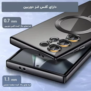 قاب گوشی الکتروپلیتد سامسونگ Samsung Galaxy A36 رنگ مشکی