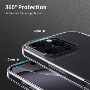 قاب گوشی ژله ای شفاف مناسب برای اپل Iphone 16