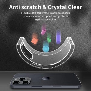 قاب گوشی ژله ای شفاف مناسب برای اپل Iphone 16