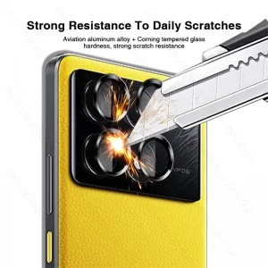محافظ لنز دوربین  Samsung Galaxy S23 Ultra مدل رینگی شیشه ای آلومینیومی