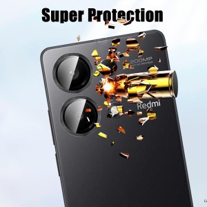 محافظ لنز دوربین  شیائومی Redmi 13C  مدل رینگی شیشه ای آلومینیومی