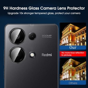 محافظ لنز دوربین  شیائومی Redmi 13C  مدل رینگی شیشه ای آلومینیومی