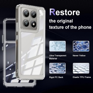 قاب گوشی شیائومی Xiaomi 14T مدل ژله ای شفاف بی رنگ