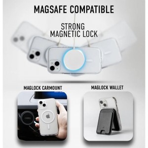 قاب گوشی اپل Iphone 16 مدل  Clear Magnetic Magsafe شفاف بی رنگ