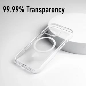 قاب گوشی اپل Iphone 16 Pro Max مدل  Clear Magnetic Magsafe شفاف بی رنگ