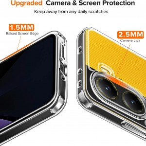 قاب گوشی سامسونگ Galaxy A16 مدل ژله ای شفاف بی رنگ