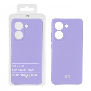 قاب گوشی مدل سیلیکونی محافظ لنز دار مناسب شیائومی پوکو Xiaomi Poco X7 Pro - رنگ یاسی