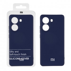 قاب گوشی مدل سیلیکونی محافظ لنز دار مناسب شیائومی پوکو Xiaomi Poco X7 Pro - رنگ سورمه ای