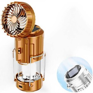 چراغ کمپینگ و پنکه شارژی قابل حمل اسمایلینگ‌شارک