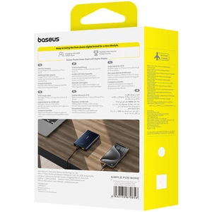 شارژر همراه فست شارژ تایپ سی و یو اس بی  بهمراه کابل دو سر تایپ سی بیسوس