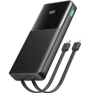 پاوربانک شارژ سریع 22.5 وات 10000 یو اس بی، تایپ سی و لایتنینگ جویروم JR-PBF19