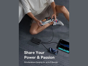 خرید پاور بانک سوپر شارژ تایپ سی و یو اس بی 140 وات 24000 بیسوس