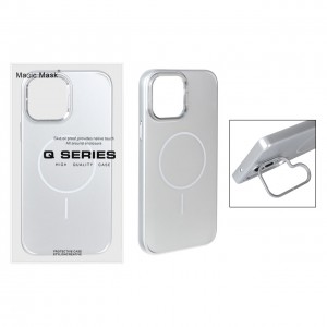 قاب گوشی MagSafe مدل AlumStand Pro مجهز به استند و محافظ لنز آلومینیومی مناسب iPhone 13 Pro Max - رنگ نقره ای