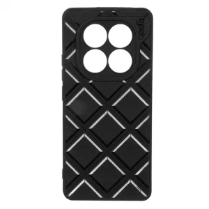 قاب گوشی مدل DiamondSafe F4 طرح لوزی با جای سیم‌کارت و سوزن مناسب گوشی‌های Xiaomi Redmi Poco M6 Pro 4G – رنگ مشکی