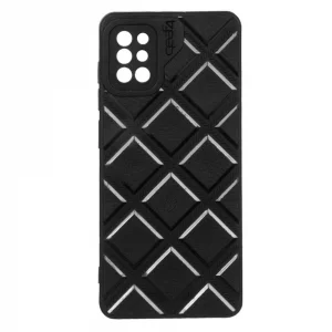 قاب گوشی مدل DiamondSafe F4 طرح لوزی با جای سیم‌کارت و سوزن مناسب گوشی‌های Xiaomi Poco M6 4G – رنگ مشکی