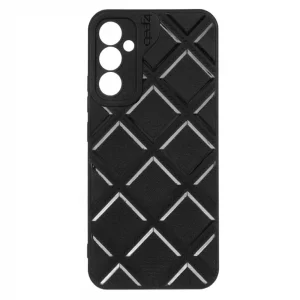 قاب گوشی مدل DiamondSafe F4 طرح لوزی با جای سیم‌کارت و سوزن مناسب گوشی‌های Samsung Galaxy A34 – رنگ مشکی