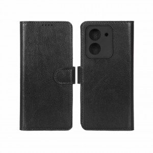 کیف گوشی ردمی Xiaomi Redmi A5 / Poco C71 مدل لپتاپی مگنتی محافظ لنز دار  - رنگ مشکی