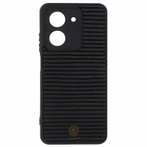 قاب گوشی شیاردار Golden Lion مدل RuggedLine مناسب Xiaomi Redmi A5 / Poco C71 – رنگ مشکی