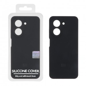 قاب گوشی سیلیکونی Xiaomi Redmi A5 / Poco C71 محافظ لنز دار پاک کنی اورجینال High-Grade Quality - رنگ مشکی