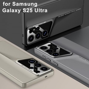 قاب گوشی Samsng Galaxy A06 طرح اسپرت متالیک ضد خش و مقاوم در برابر ضربه، محافظ لنز دار - رنگ مشکی
