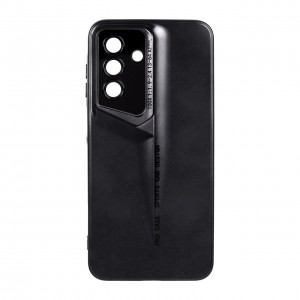قاب گوشی Samsng Galaxy A06 طرح اسپرت متالیک ضد خش و مقاوم در برابر ضربه، محافظ لنز دار - رنگ مشکی