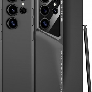 قاب گوشی Xiaomi Poco X7 Pro طرح اسپرت متالیک ضد خش و مقاوم در برابر ضربه، محافظ لنز دار - رنگ مشکی