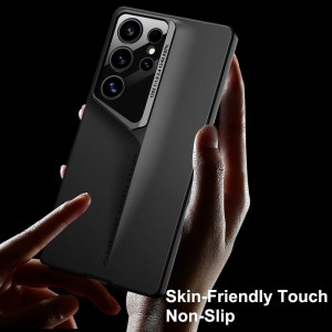 قاب گوشی Xiaomi Poco X7 Pro طرح اسپرت متالیک ضد خش و مقاوم در برابر ضربه، محافظ لنز دار - رنگ مشکی