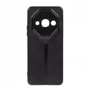 قاب گوشی Xiaomi Redmi 13C / Poco C65 طرح اسپرت متالیک ضد خش و مقاوم در برابر ضربه، محافظ لنز دار - رنگ مشکی