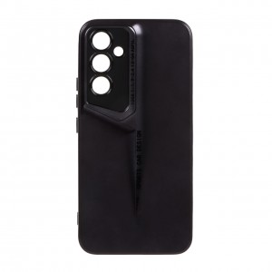 قاب گوشی Samsng Galaxy A26 طرح اسپرت متالیک ضد خش و مقاوم در برابر ضربه، محافظ لنز دار - رنگ مشکی