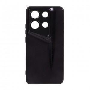 قاب گوشی Xiaomi Redmi Note 12s طرح اسپرت متالیک ضد خش و مقاوم در برابر ضربه، محافظ لنز دار - رنگ مشکی