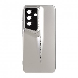 قاب گوشی Samsng Galaxy A26 طرح اسپرت متالیک ضد خش و مقاوم در برابر ضربه، محافظ لنز دار - رنگ طلایی