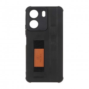 قاب گوشی Xiaomi Redmi A3 / A3x / Poco C61 مدل نگهدارنده انگشت کشی برند PULOKA - رنگ مشکی